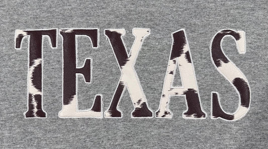 Texas Cow Print Hoodie