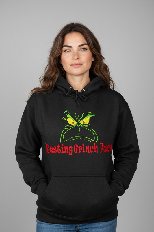 Resting Grinch Face Hoodie
