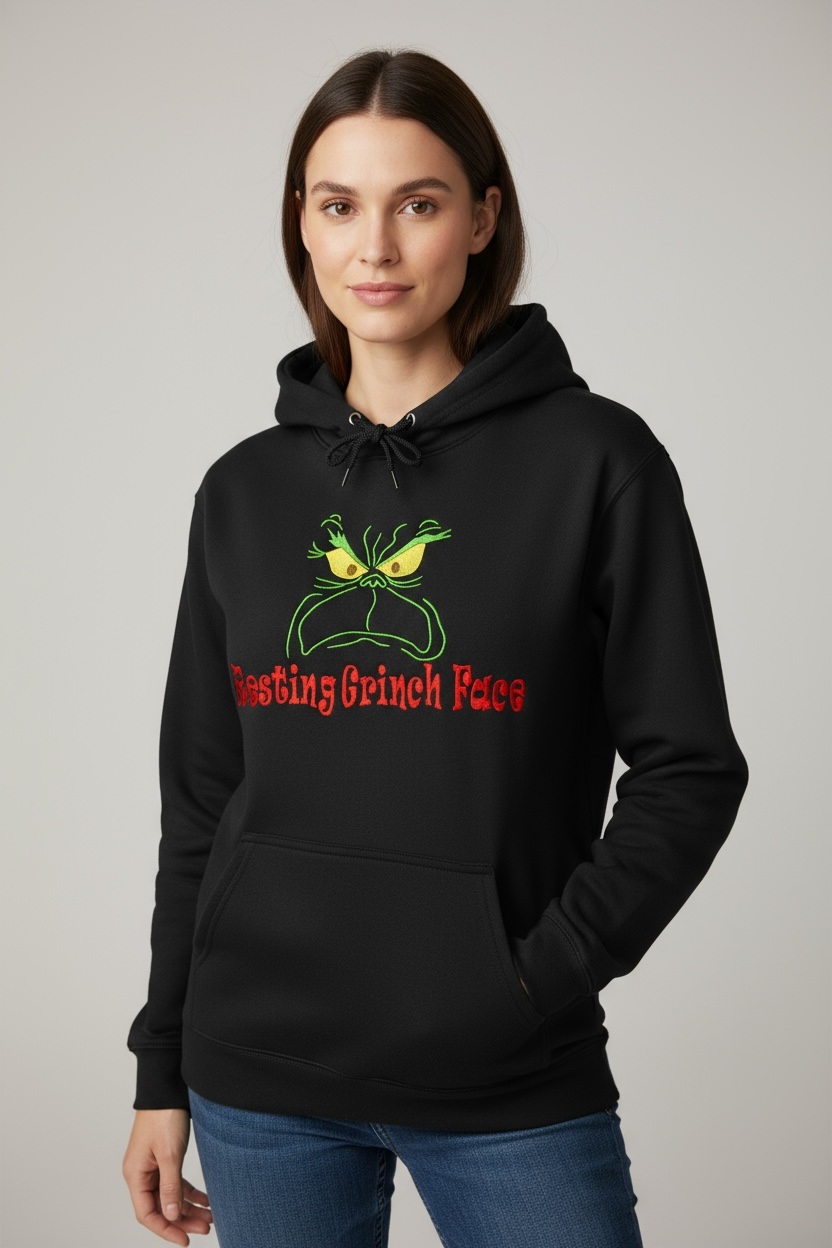 Resting Grinch Face Hoodie